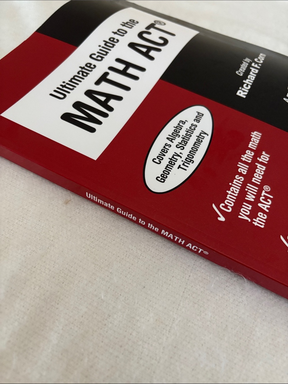 Ultimate Guide to the MATH ACT by Richard F. Corn Paperback Book Like New